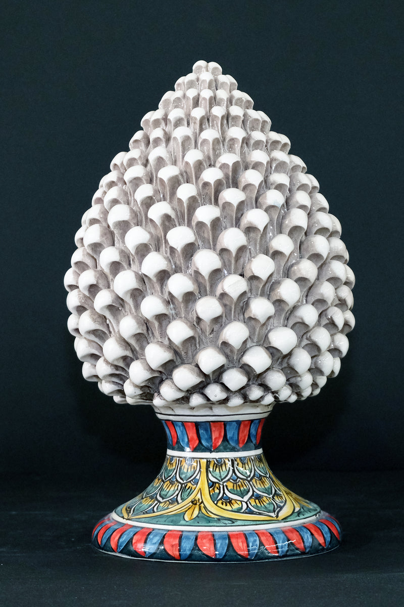 Pigna Decorata H35cm – Ceramica artigianale di Caltagirone