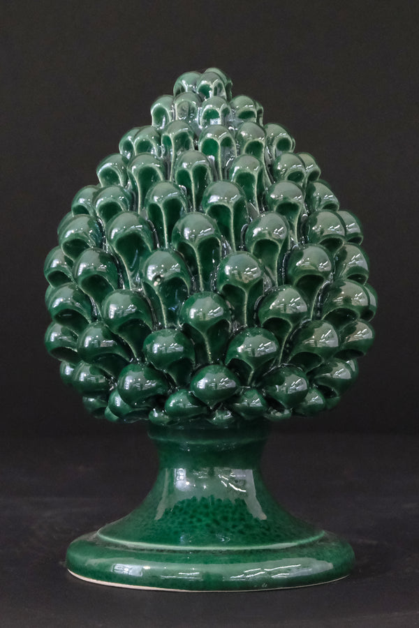 Pigna Verde H20cm – Ceramica artigianale di Caltagirone