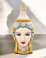 Carica l'immagine nel visualizzatore di Gallery, Bottiglie Testa di Moro in Ceramica – Con Tappo | 400 ml | H19 cm
