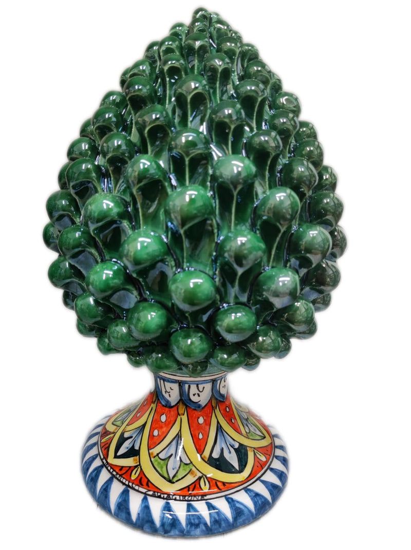 Pigna Decorata H25cm – Ceramica artigianale di Caltagirone