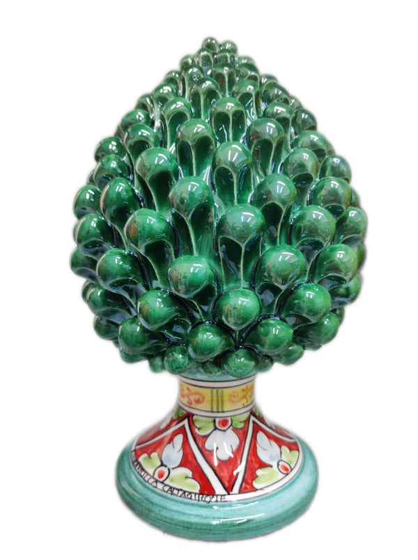 Pigna Decorata H25cm – Ceramica artigianale di Caltagirone