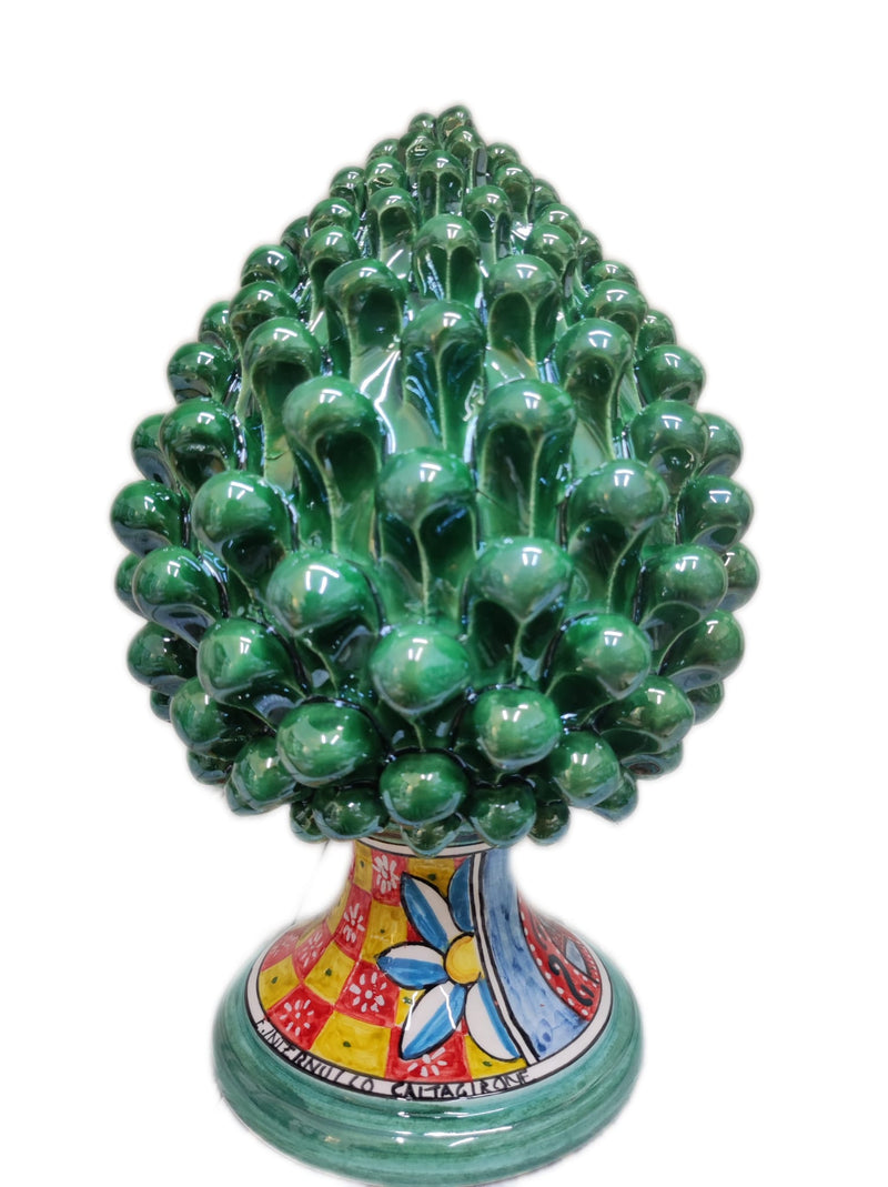 Pigna Decorata H25cm – Ceramica artigianale di Caltagirone