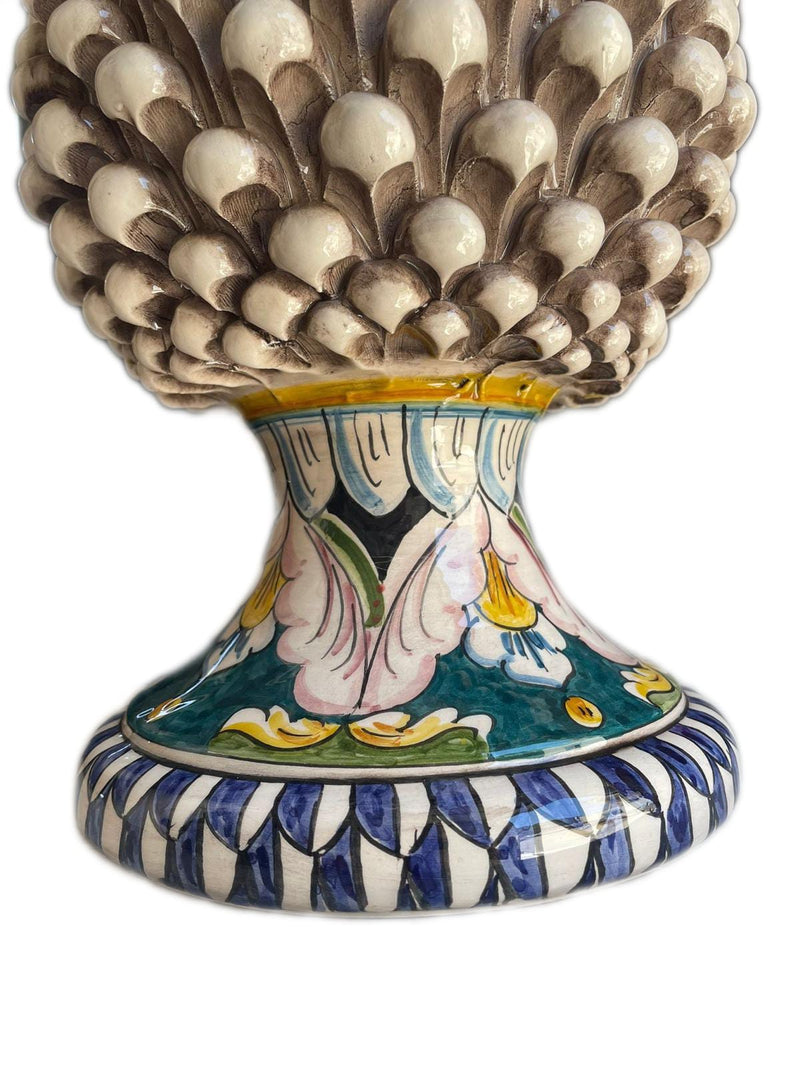 Pigna Decorata H40cm – Ceramica artigianale di Caltagirone