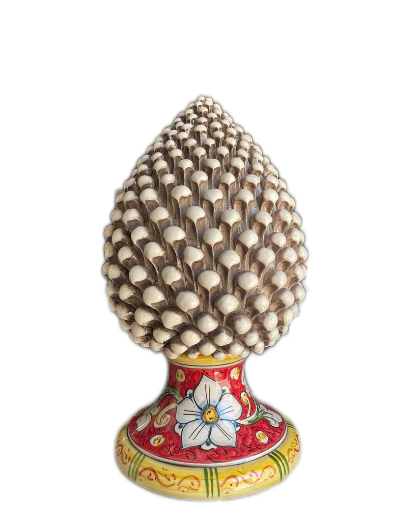 Pigna Decorata H40cm – Ceramica artigianale di Caltagirone