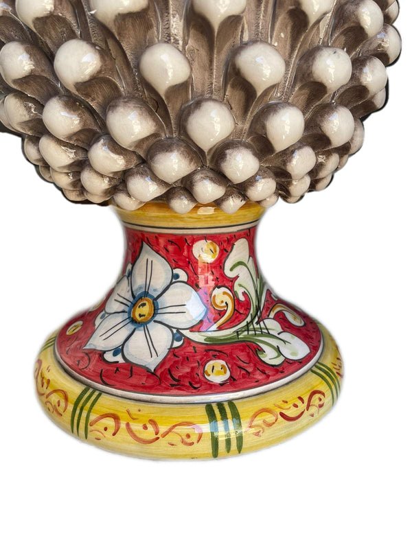 Pigna Decorata H40cm – Ceramica artigianale di Caltagirone