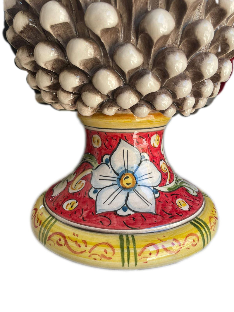 Pigna Decorata H40cm – Ceramica artigianale di Caltagirone