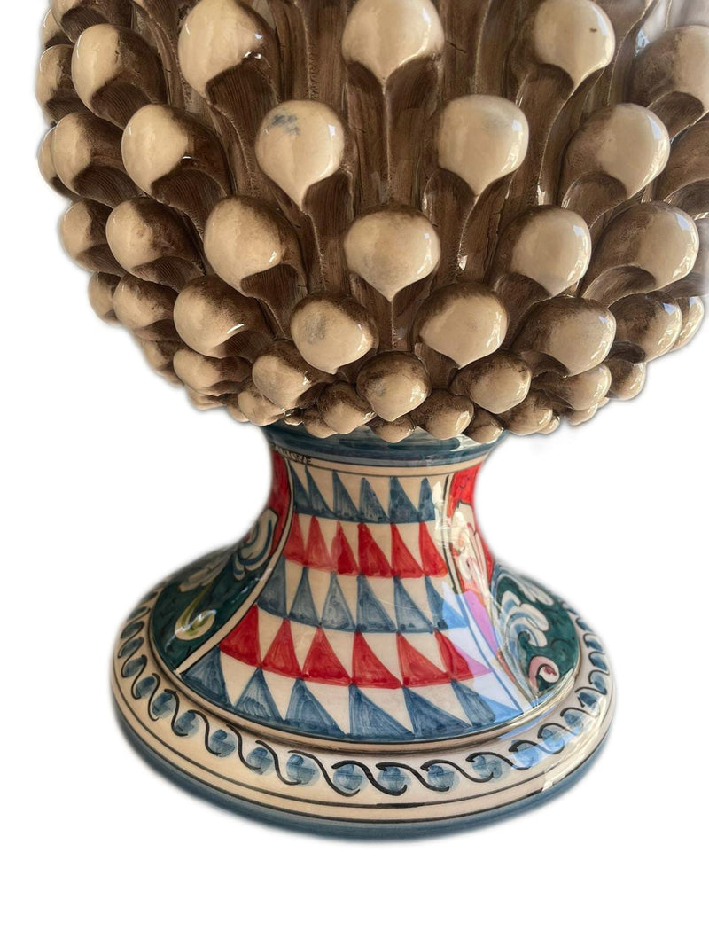 Pigna Decorata H40cm – Ceramica artigianale di Caltagirone