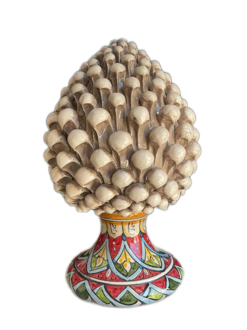 Pigna Decorata H30cm – Ceramica artigianale di Caltagirone