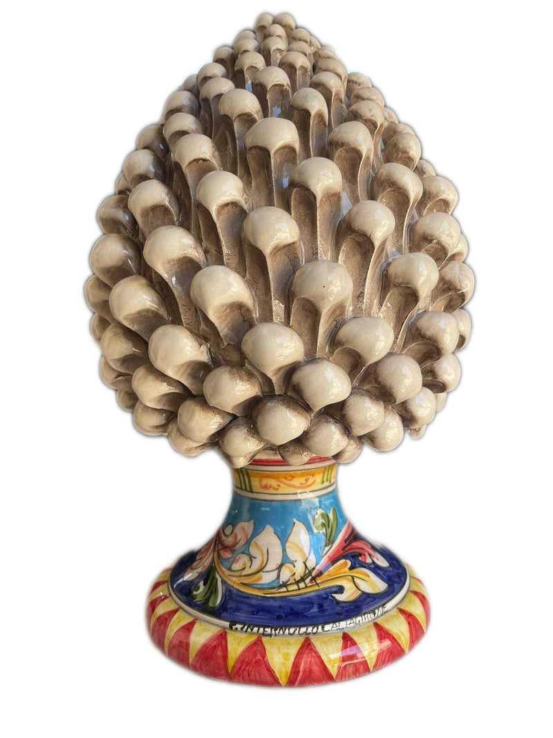 Pigna Decorata H30cm – Ceramica artigianale di Caltagirone