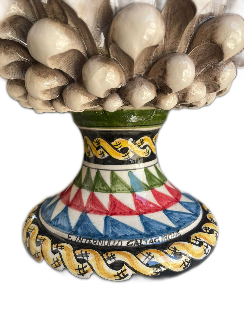 Pigna Decorata H30cm – Ceramica artigianale di Caltagirone