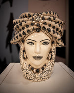 Carica l'immagine nel visualizzatore di Gallery, Testa di Moro  "Turbante" – Ceramica di Caltagirone Fatto a Mano
